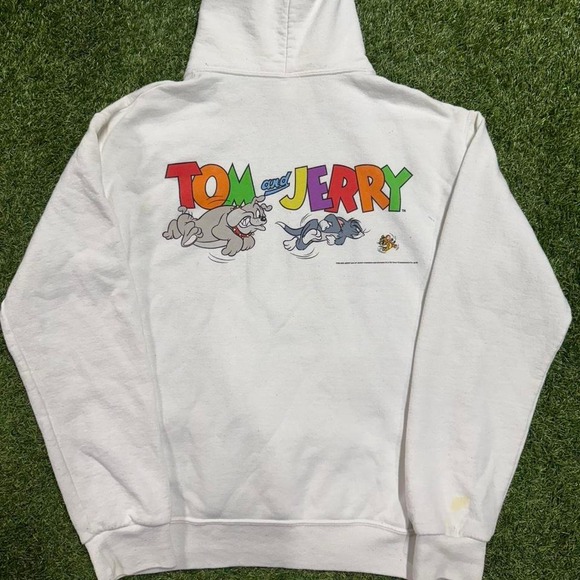 Tom & Jerry Graphic‎ Hoodie (White) - Picture 4 of 4
